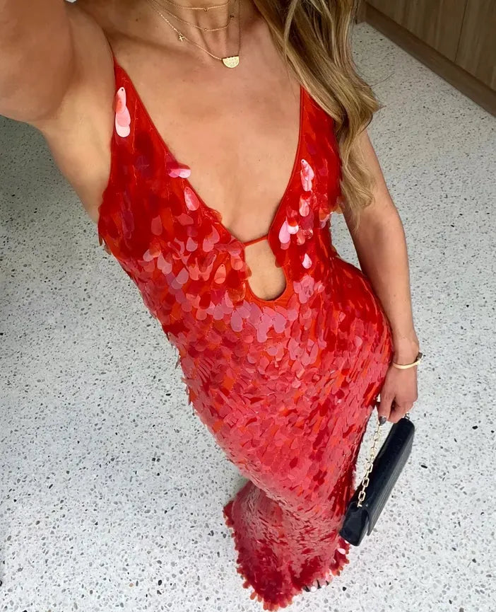 Anastacia | Women Sequin Maxi Dress