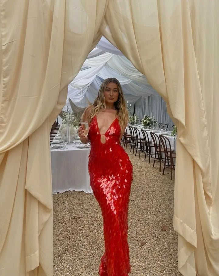 Anastacia | Women Sequin Maxi Dress