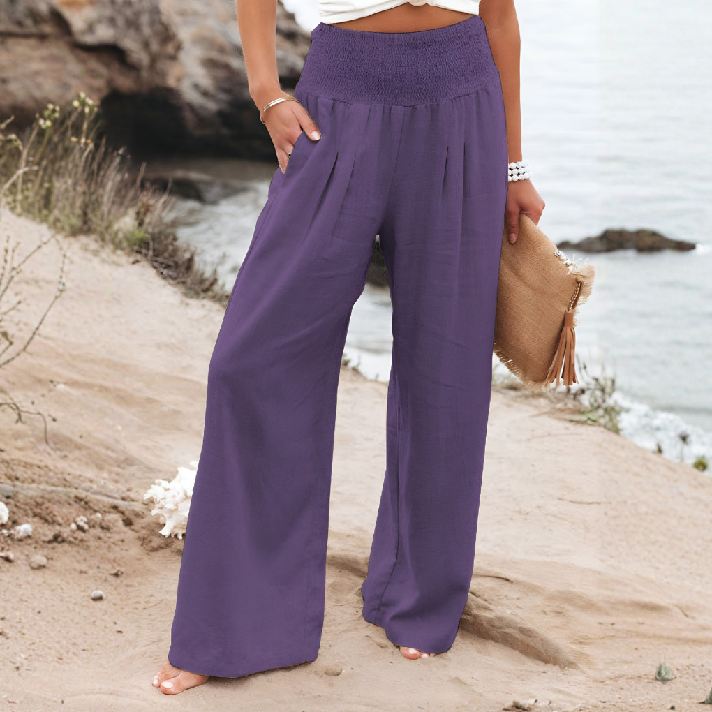 Winfrith | Women Elastic Waist Palazzo Pants
