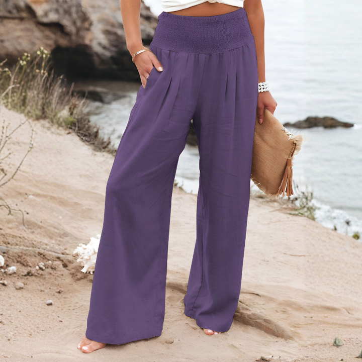 Winfrith | Women Elastic Waist Palazzo Pants