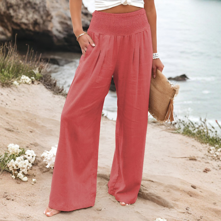 Winfrith | Women Elastic Waist Palazzo Pants