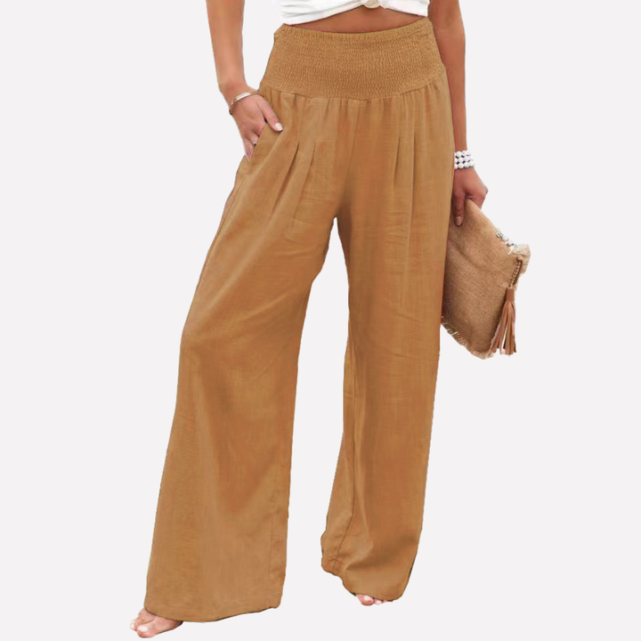 Winfrith | Women Elastic Waist Palazzo Pants