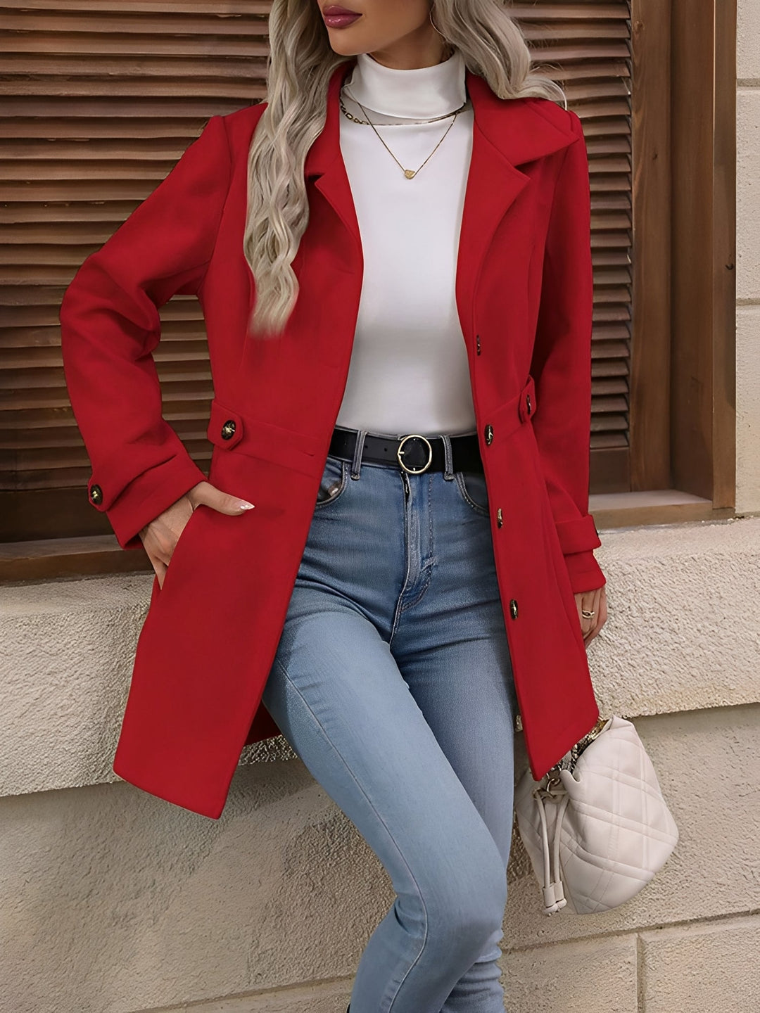 Ursuline | Women Double Breasted Trench Coat