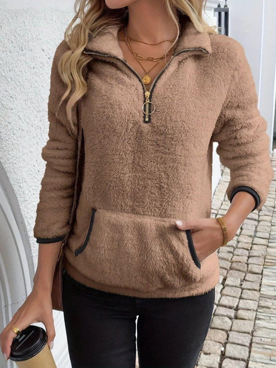 Svanhild | Women Fleece Half Zip Pullover