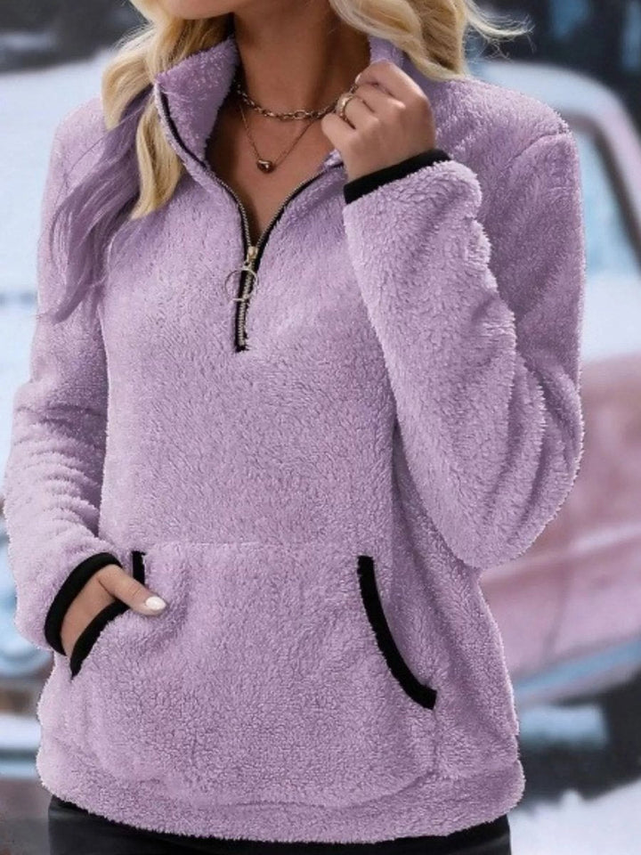 Svanhild | Women Fleece Half Zip Pullover