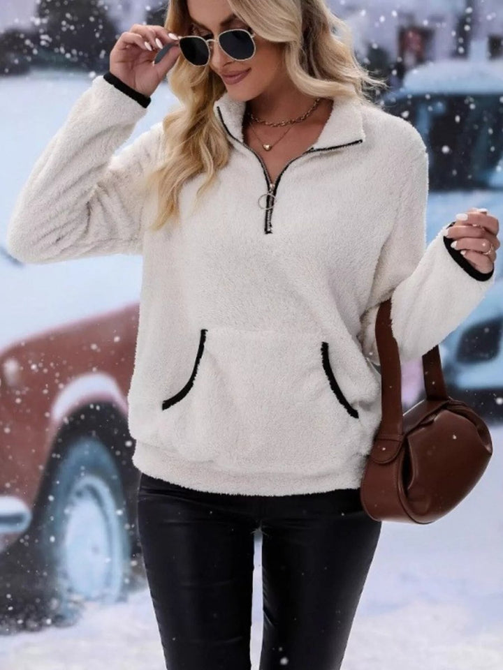 Svanhild | Women Fleece Half Zip Pullover