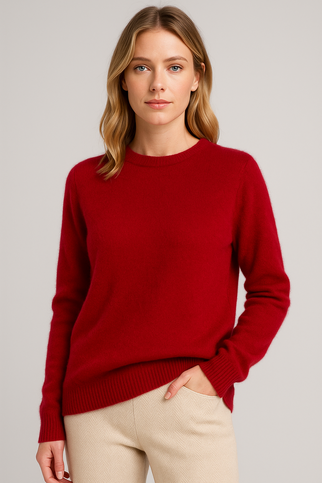Sweater Crew Neck Fine Knit