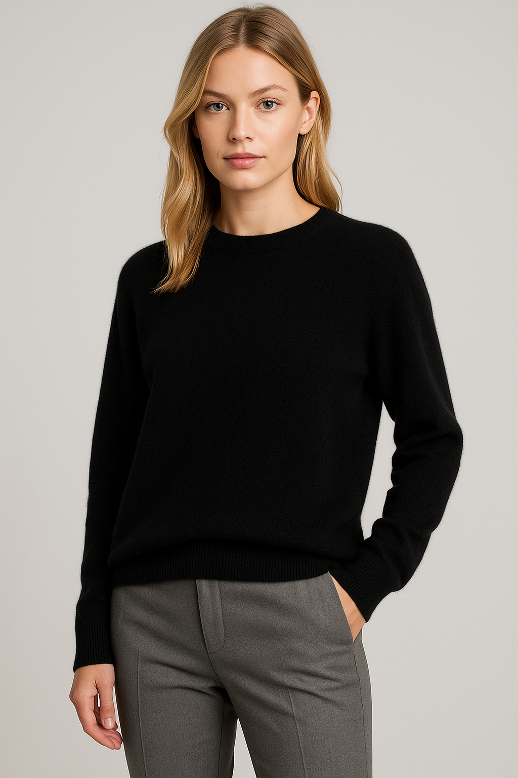 Sweater Crew Neck Fine Knit