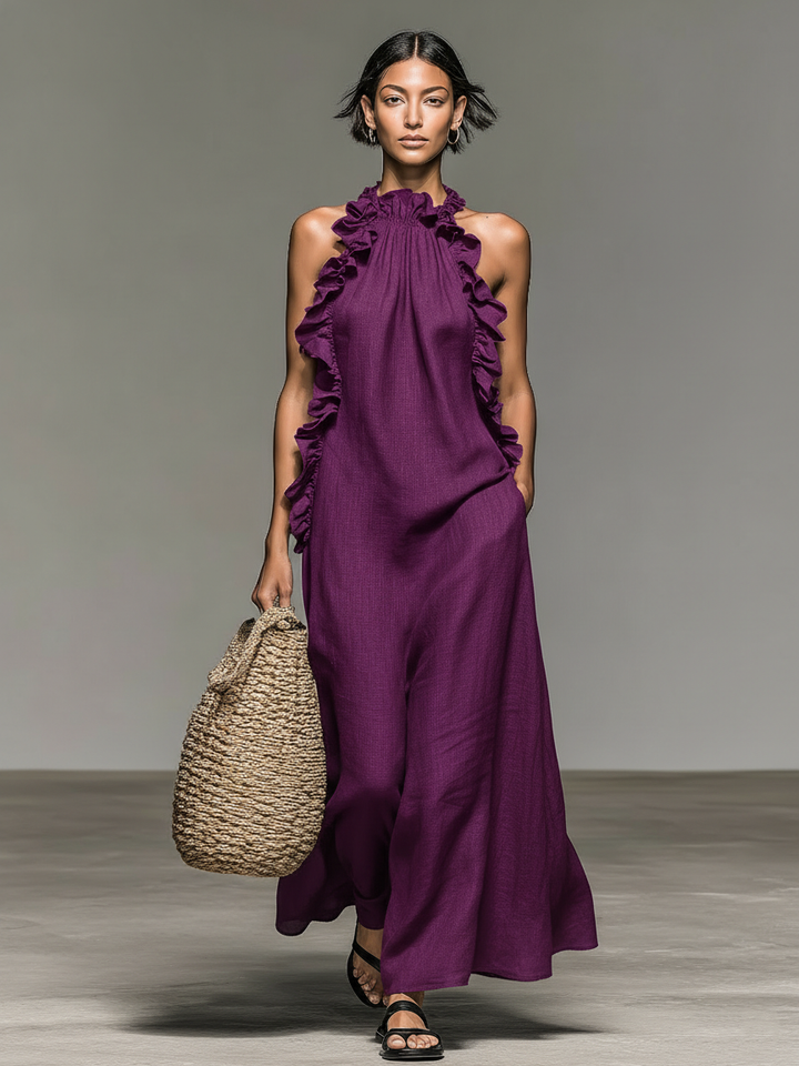 Fiadh | Women Halter Ruffle Sundress