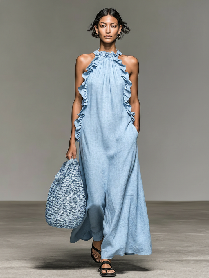 Fiadh | Women Halter Ruffle Sundress
