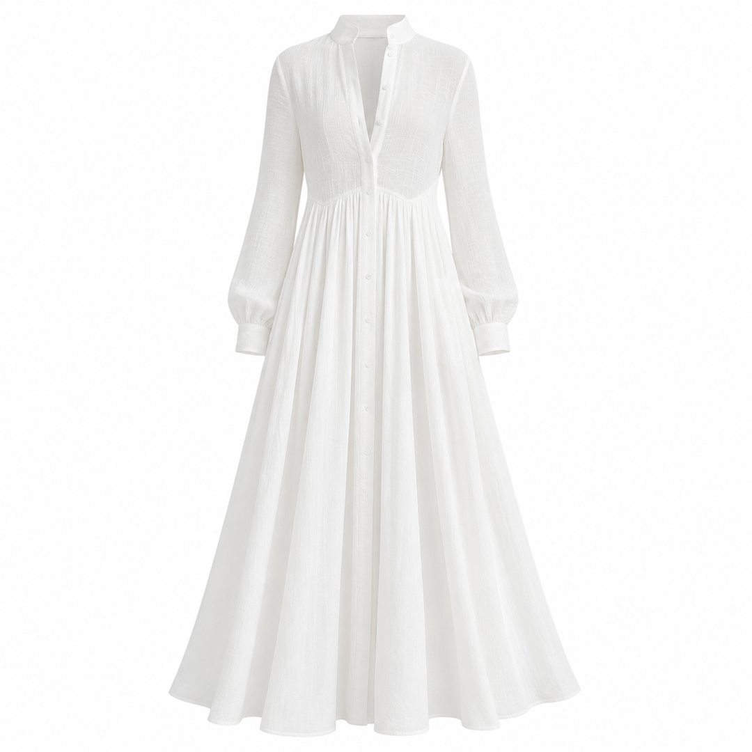 Eowyn | Women Collar Pocket Long Sleeve Dress