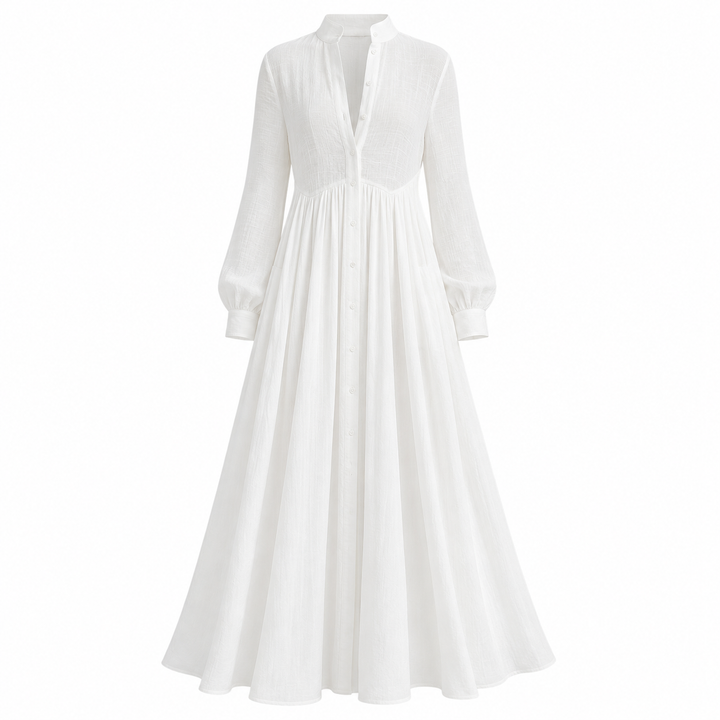 Eowyn | Women Collar Pocket Long Sleeve Dress