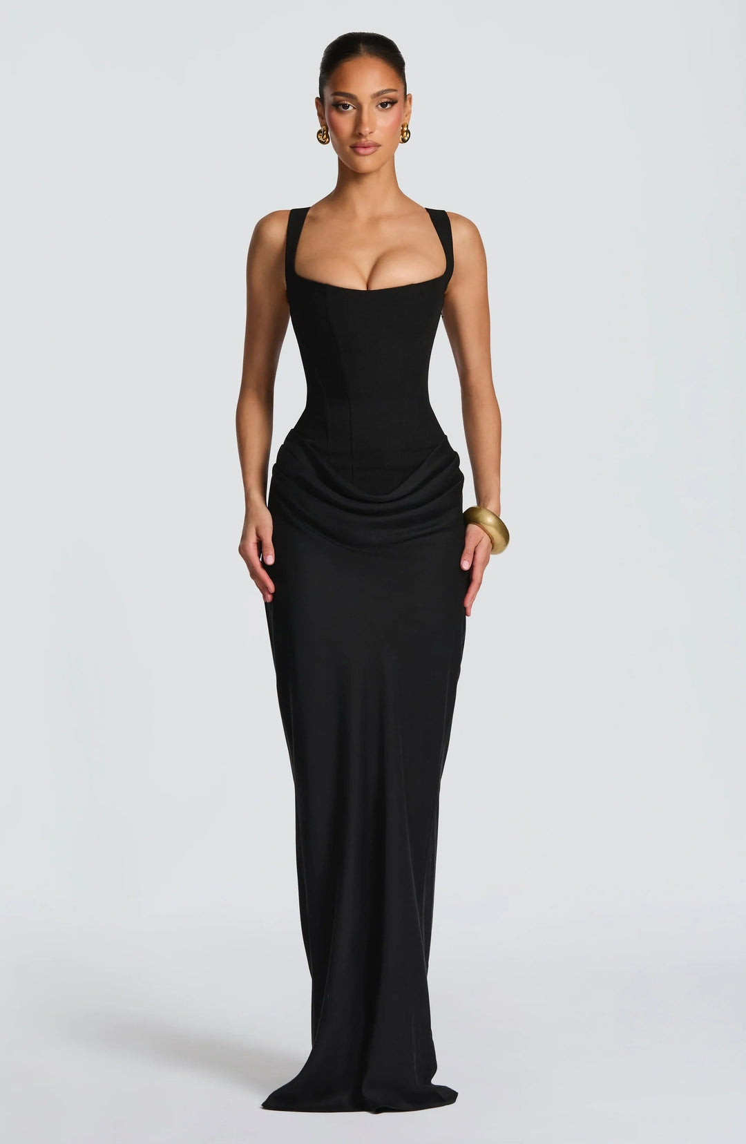 Aviva | Women Corset Square Neck Wedding Guest Dress