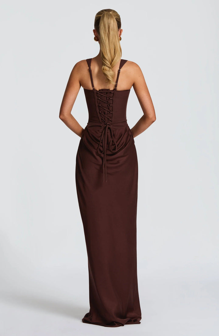 Aviva | Women Corset Square Neck Wedding Guest Dress