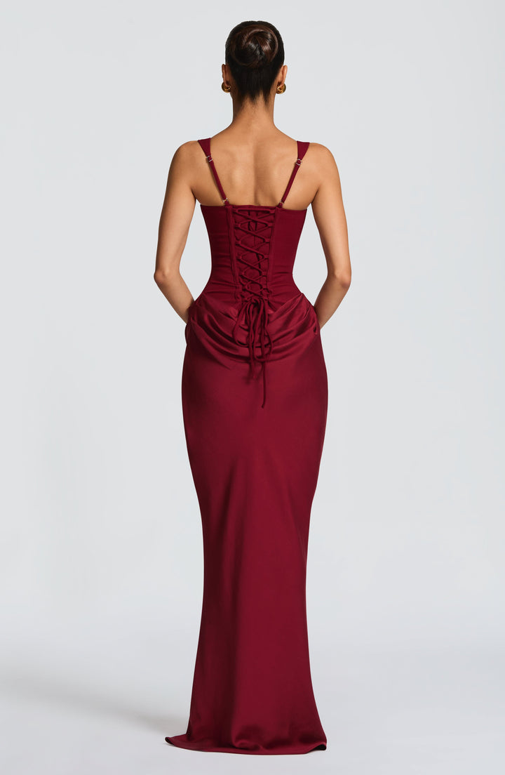Aviva | Women Corset Square Neck Wedding Guest Dress