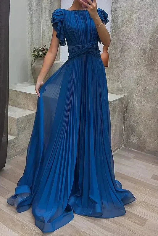 Enola | Women Pleated Flutter Wedding Guest Dress