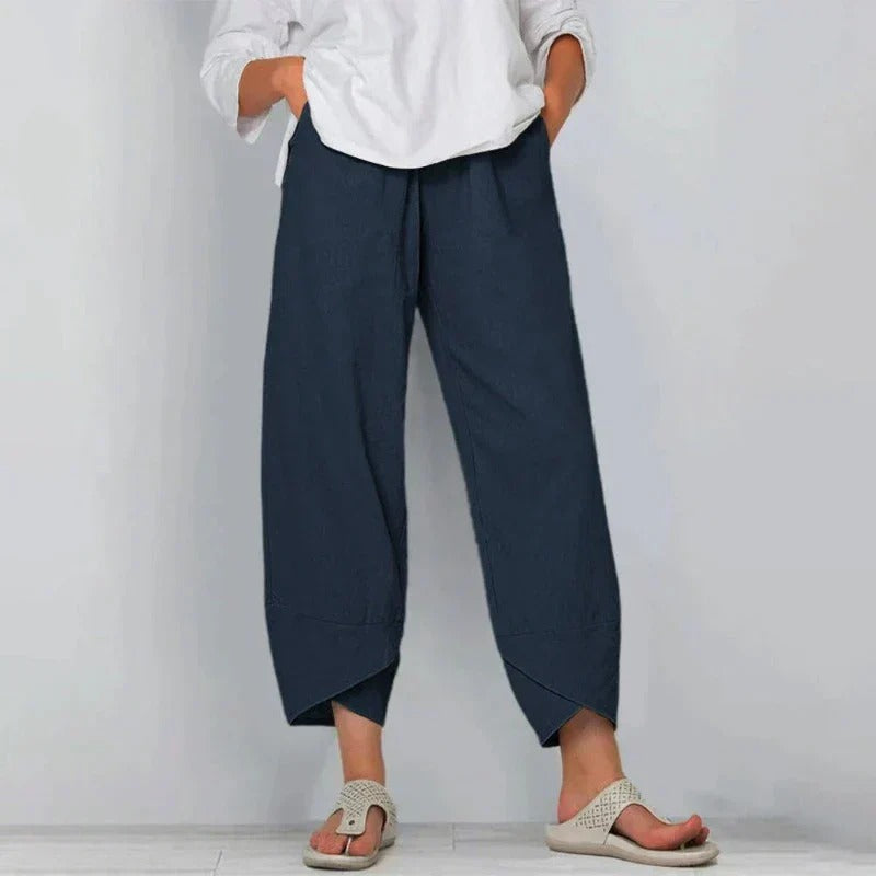 Merill | Women's Tulip Hem Linen Pants