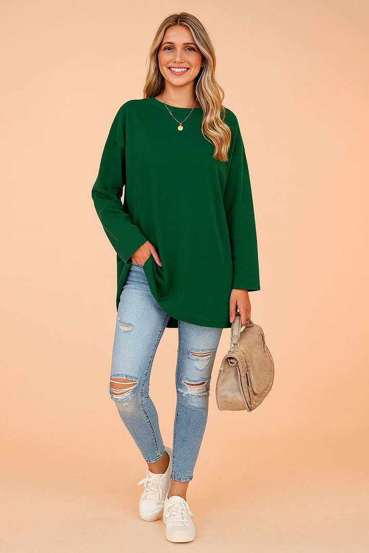 Ianthe | Women Relaxed Long Sleeve Tunic