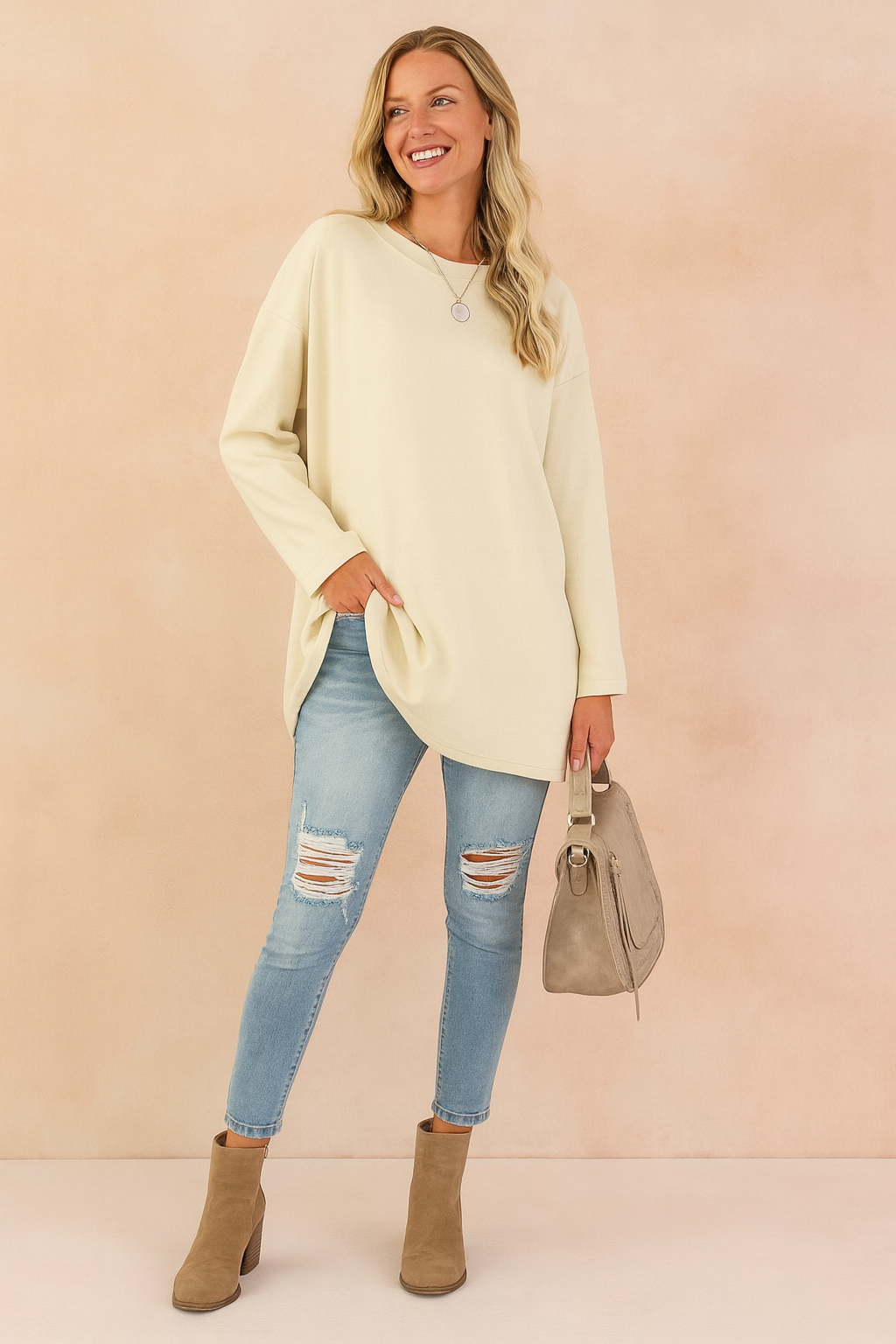 Ianthe | Women Relaxed Long Sleeve Tunic