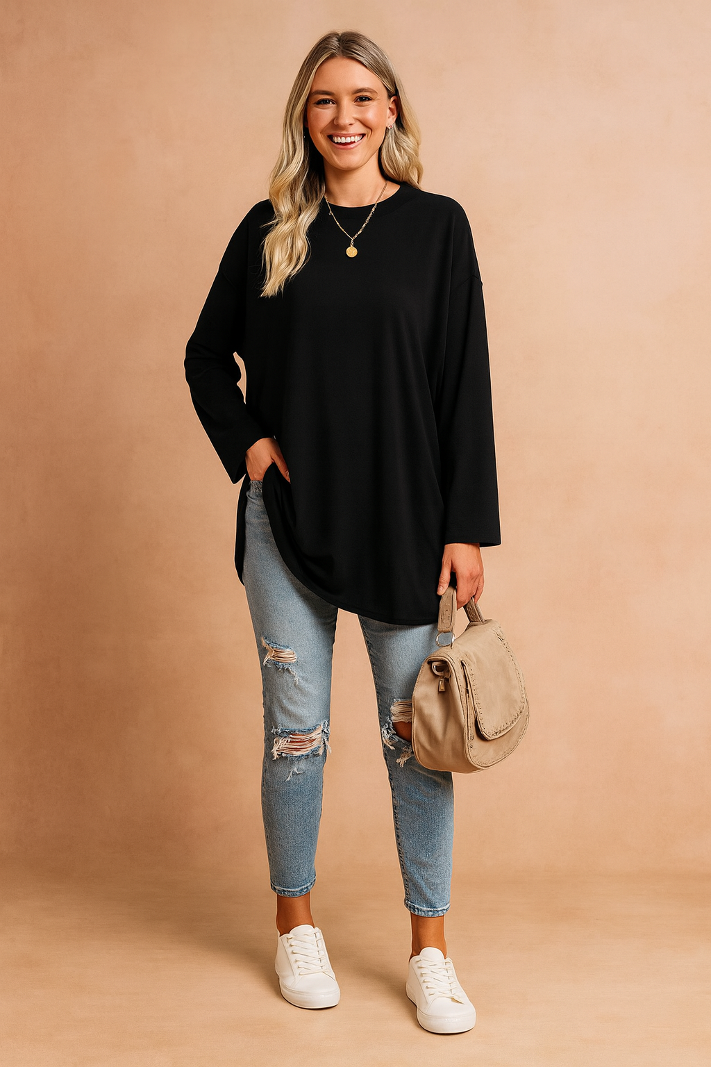 Ianthe | Women Relaxed Long Sleeve Tunic