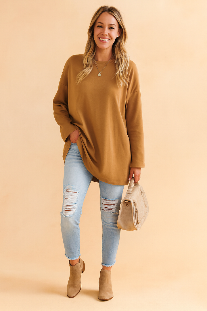 Ianthe | Women Relaxed Long Sleeve Tunic