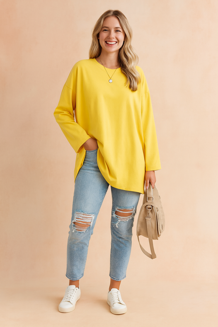 Ianthe | Women Relaxed Long Sleeve Tunic