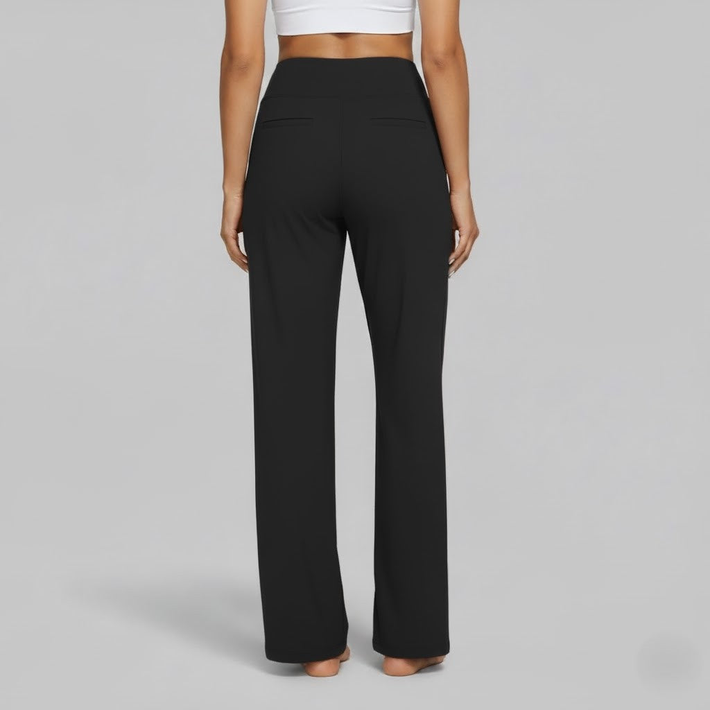 North | Women's Straight Leg High Waisted Casual Pants