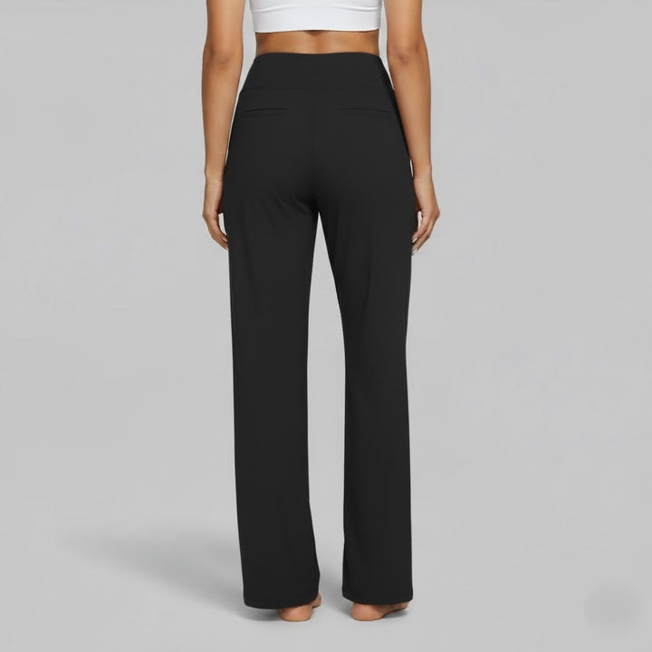 North | Women's Straight Leg High Waisted Casual Pants