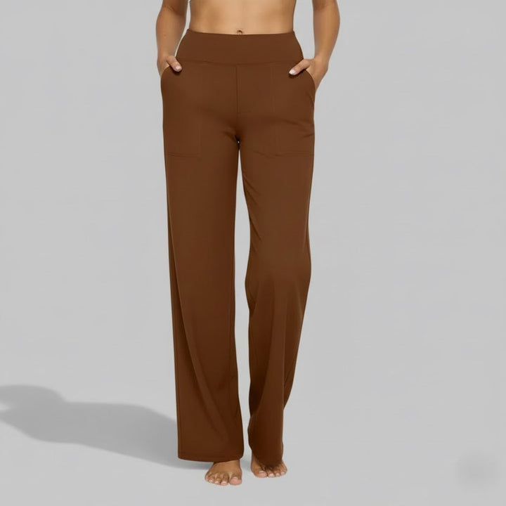 North | Women's Straight Leg High Waisted Casual Pants