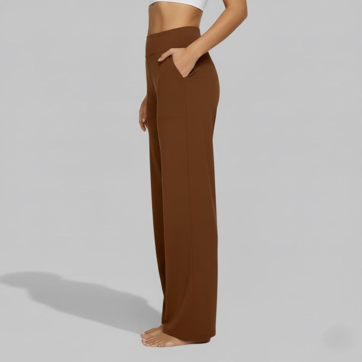 North | Women's Straight Leg High Waisted Casual Pants