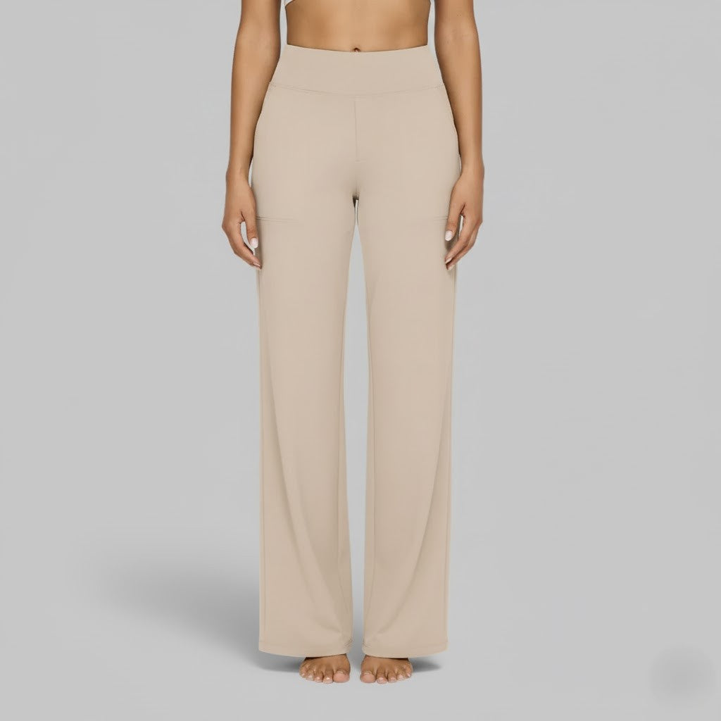 North | Women's Straight Leg High Waisted Casual Pants