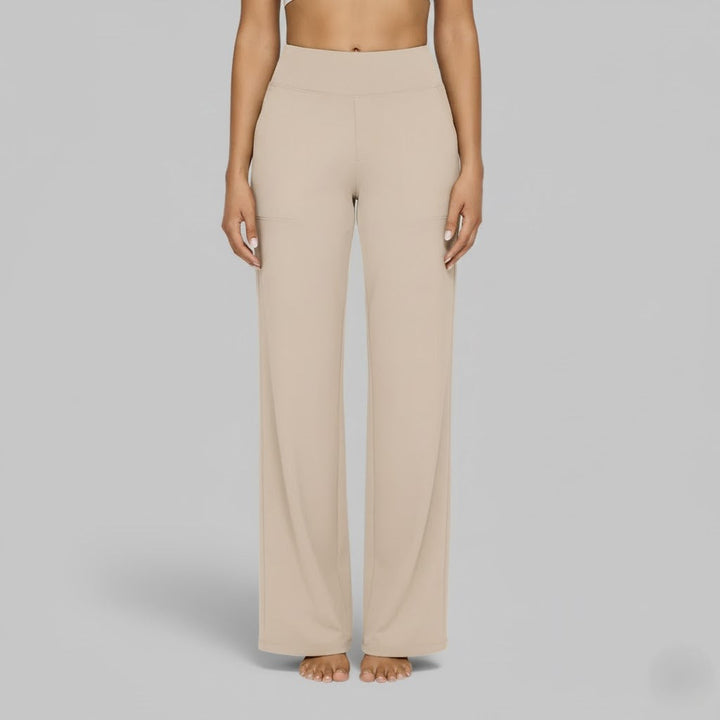 North | Women's Straight Leg High Waisted Casual Pants