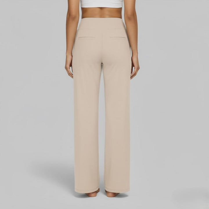 North | Women's Straight Leg High Waisted Casual Pants