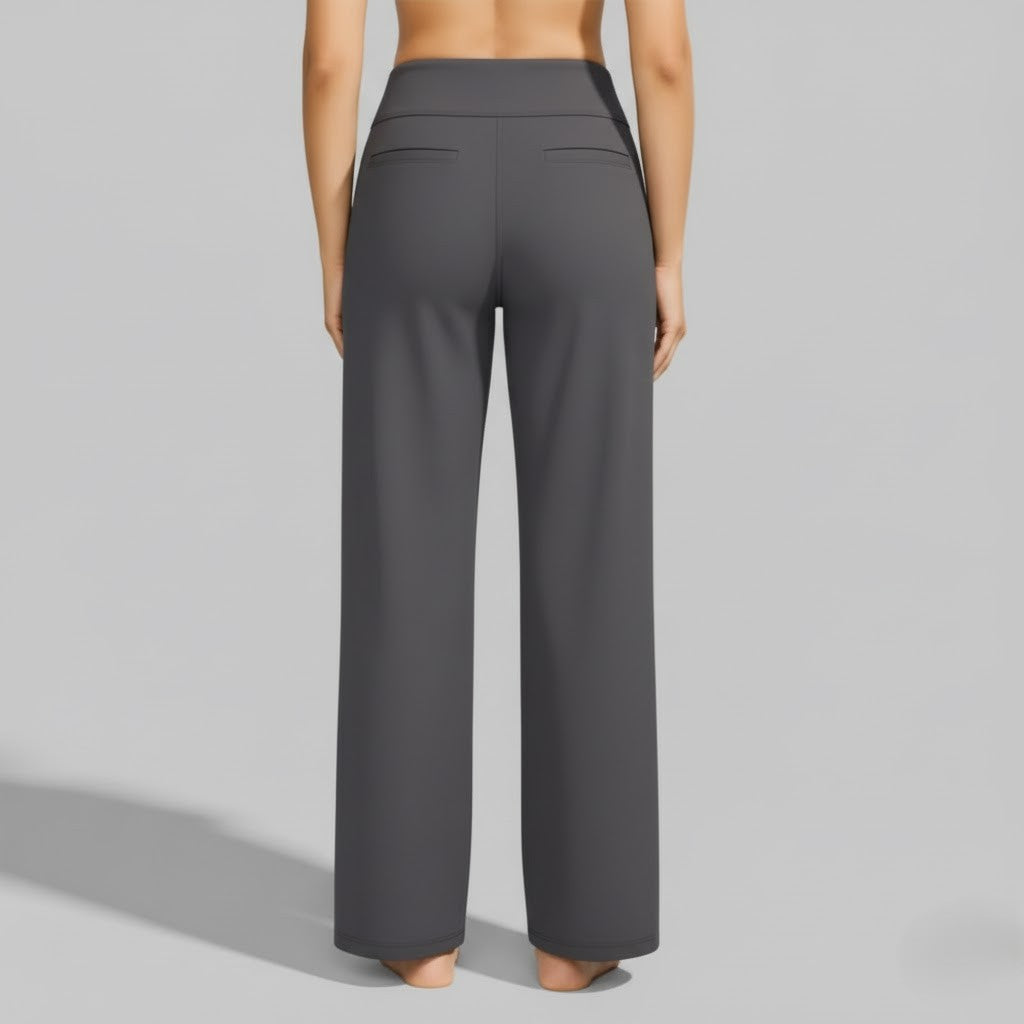 North | Women's Straight Leg High Waisted Casual Pants