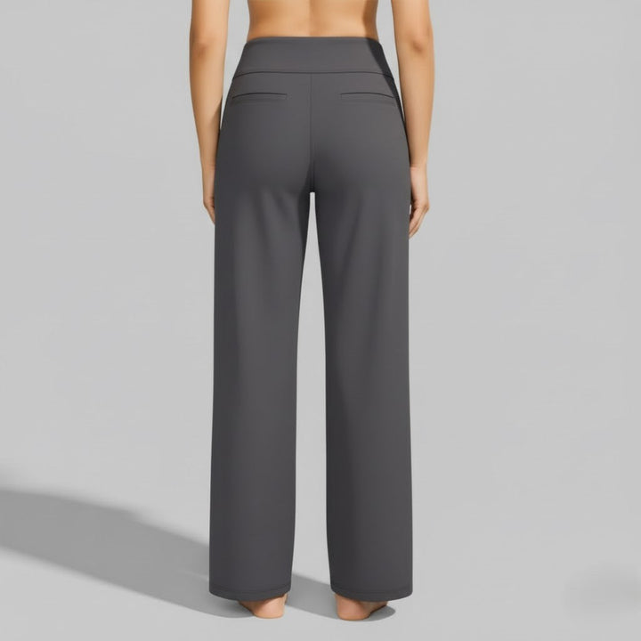 North | Women's Straight Leg High Waisted Casual Pants