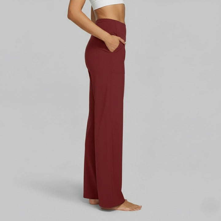 North | Women's Straight Leg High Waisted Casual Pants