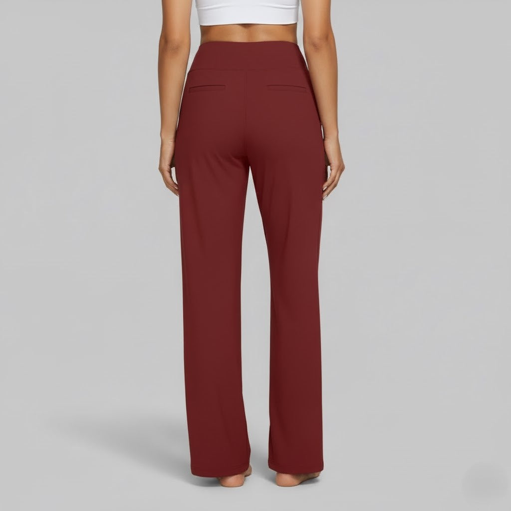 North | Women's Straight Leg High Waisted Casual Pants