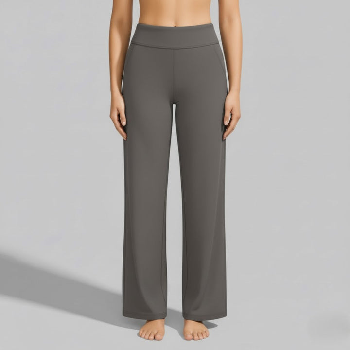 North | Women's Straight Leg High Waisted Casual Pants