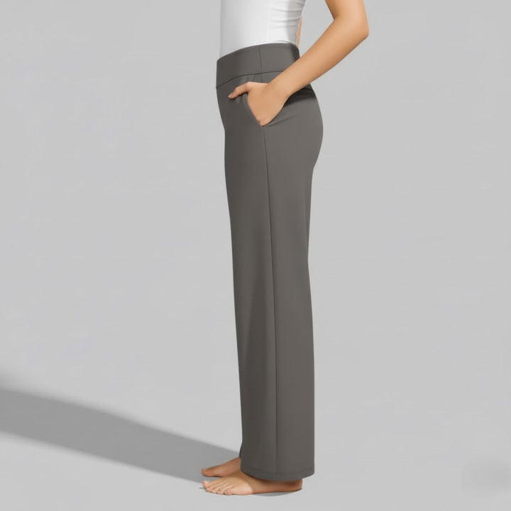 North | Women's Straight Leg High Waisted Casual Pants