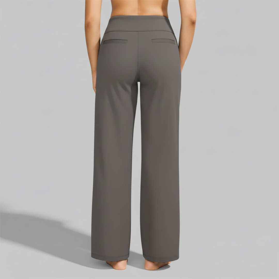 North | Women's Straight Leg High Waisted Casual Pants