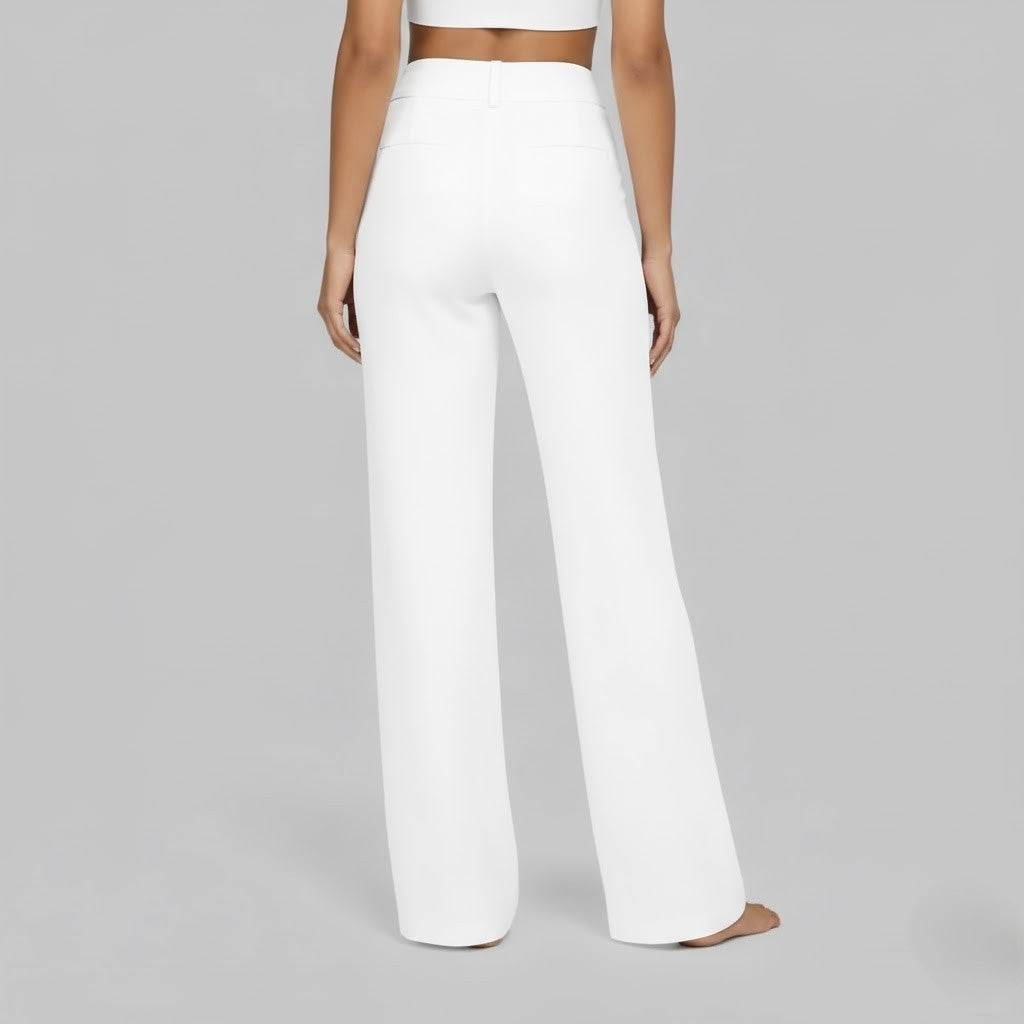 North | Women's Straight Leg High Waisted Casual Pants