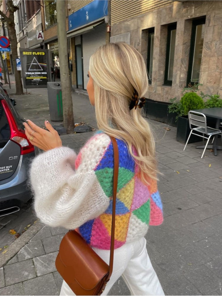 Meredith | Women's Crew Neck Long Sleeve Casual Knit Sweater