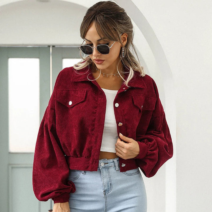 Bryony | Women Cropped Corduroy Jacket