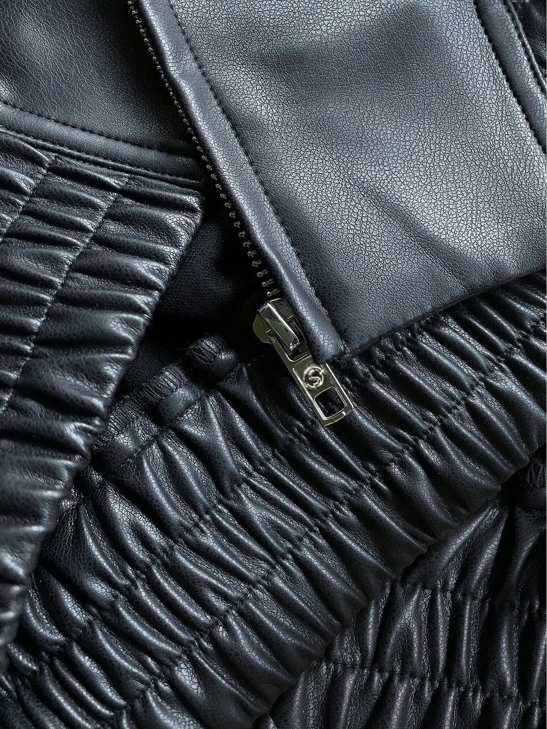 Temperance | Women Faux Leather Zip Jacket