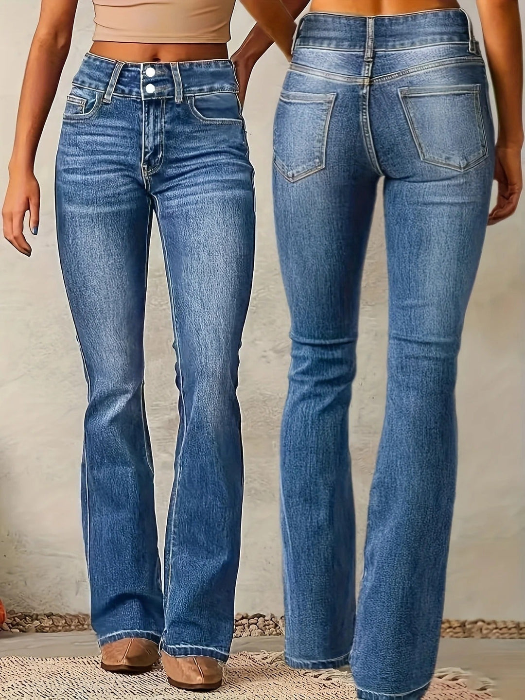 Aldgyth | Women High Rise Flare Jeans
