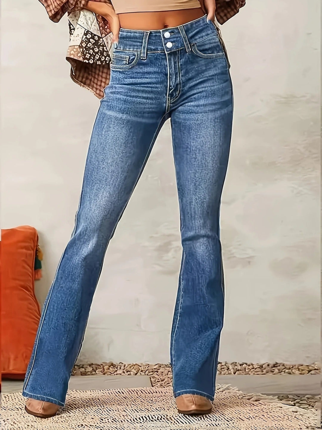 Aldgyth | Women High Rise Flare Jeans