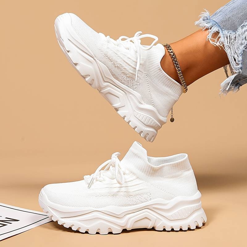 Primrose | Women Knit Lace Up Sneakers