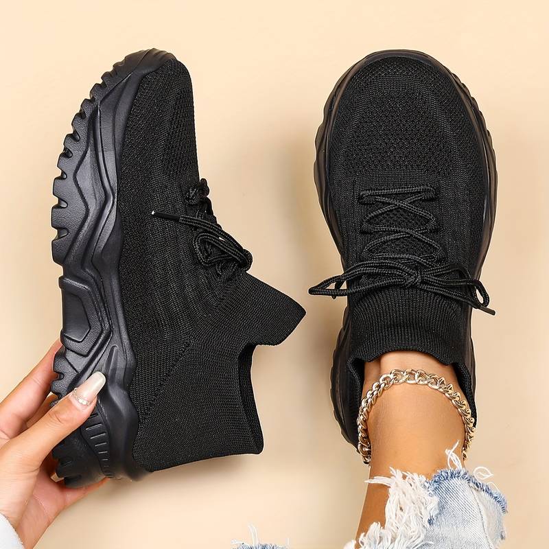 Primrose | Women Knit Lace Up Sneakers