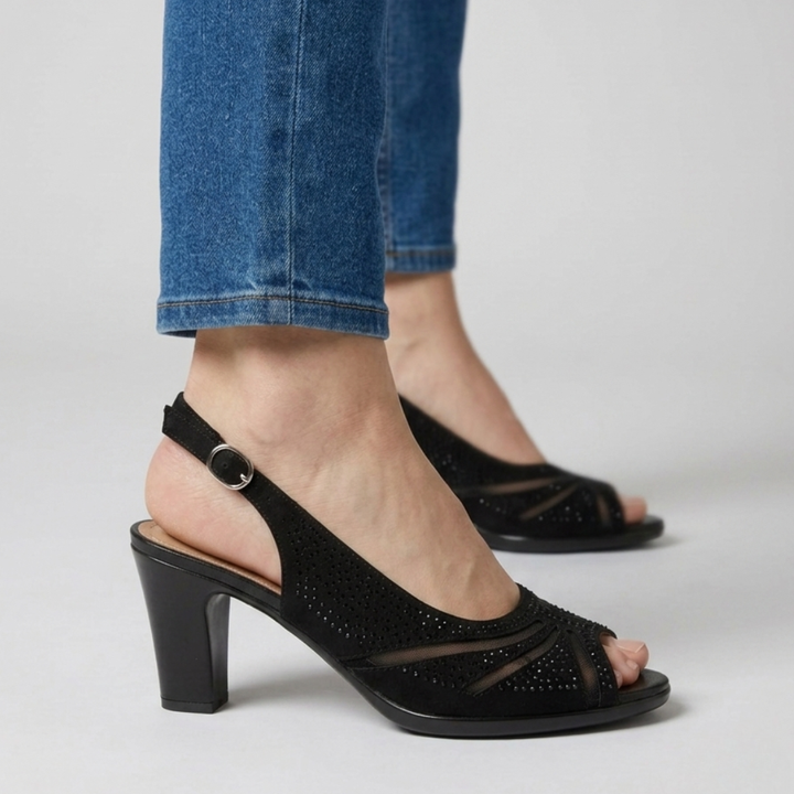 Vesper | Women Peep Toe Slingback High Heels