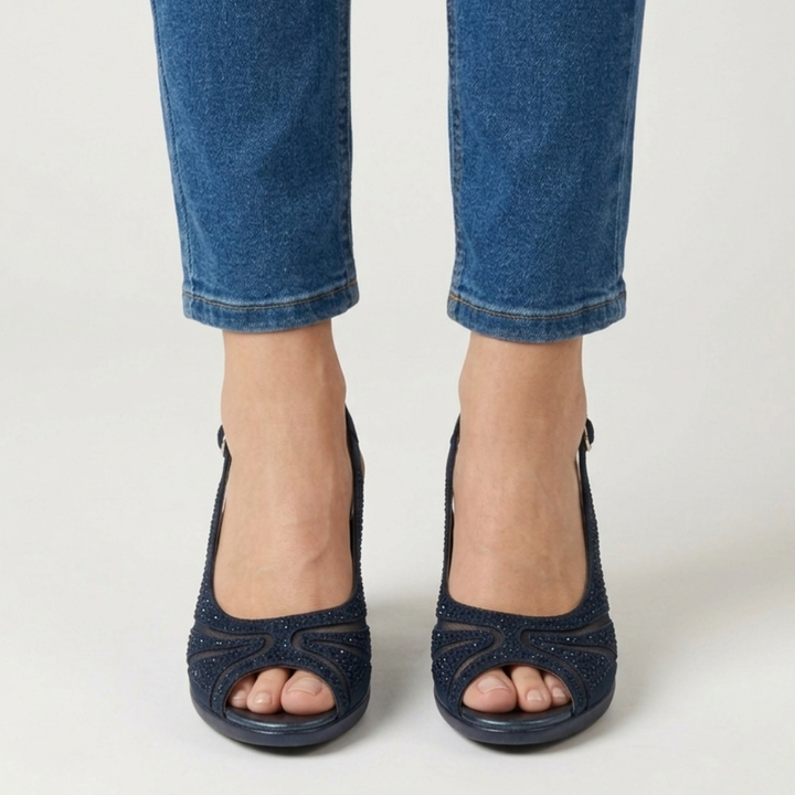 Vesper | Women Peep Toe Slingback High Heels